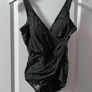 EUC Miraclesuit - b/w polka dot suit (EUC - worn once) $32